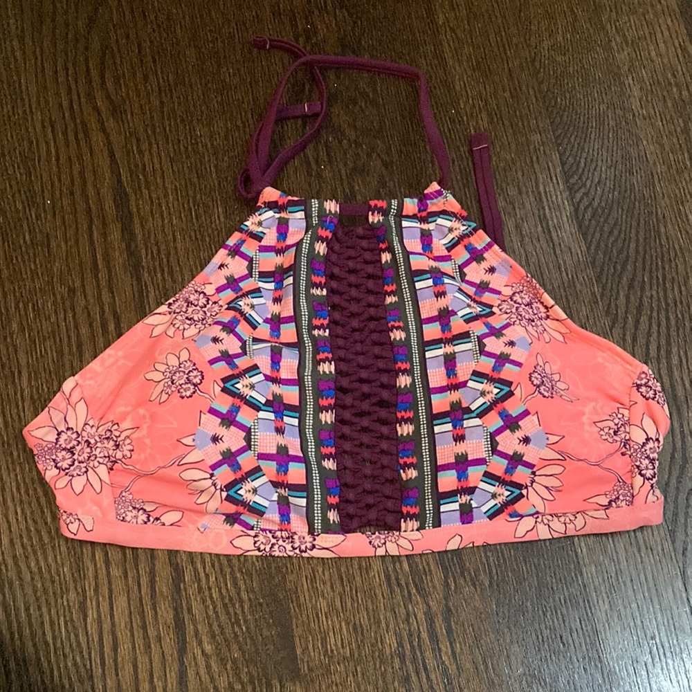 Boho swim top